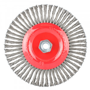 Wire Wheel Brush Single Section Twisted Stinger 175mmxm14 Blister